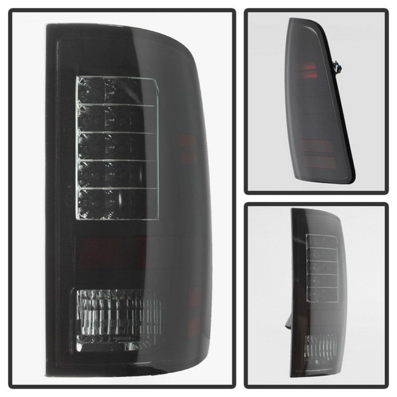 Spyder Dodge Ram 1500 09-14 LED Tail Lights Incandescent- Blk Smke ALT-YD-DRAM09-LED-BSM - Mammoth Racing -
