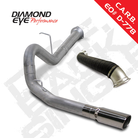 Diamond Eye KIT 4in DPF-BACK SGL w/ TDP AL 07.5-10 Chevy/GMC 6.6L Duramax 2500/3500 - Mammoth Racing -