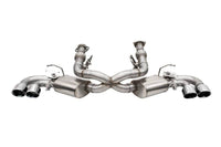 Corsa 2020 Corvette C8 3in Valved Cat-Back 4.5in Pol Quad Tips Fits Factory Perf Exhaust Deletes AFM - Mammoth Racing -