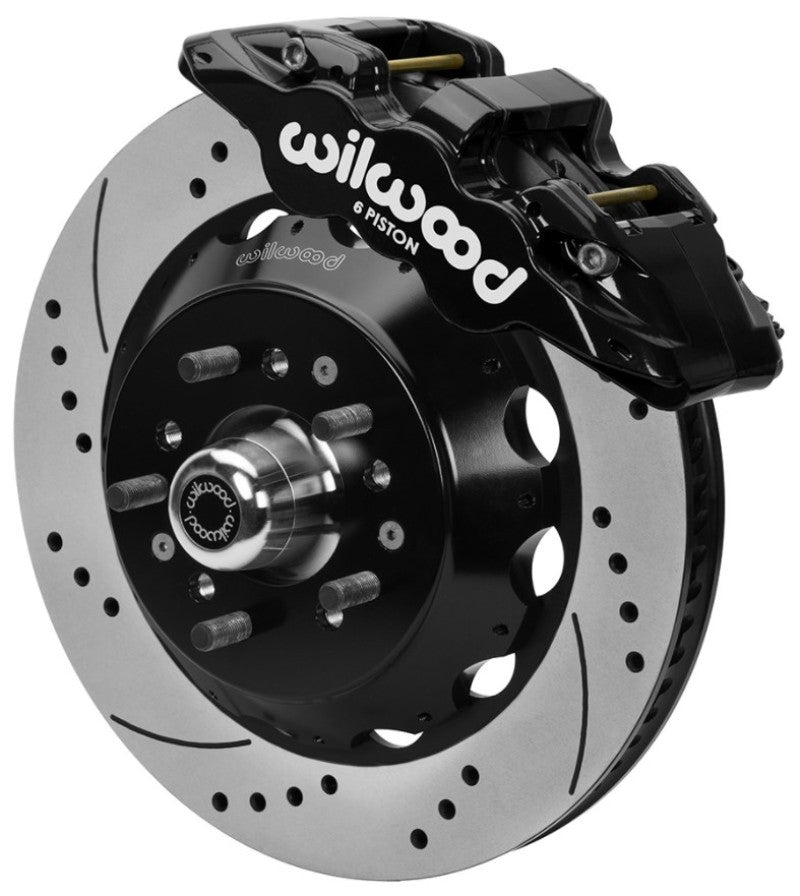 Wilwood 70-81 FBody/75-79 A&XBody Aero6 Frt BBK 14in D/S Rtr Blk Calipers Use w/ Pro Drop Spindle - My Store