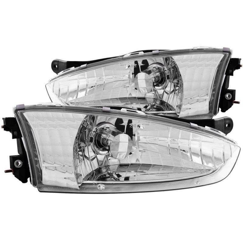 ANZO 1997-2002 Mitsubishi Mirage Crystal Headlights Chrome - My Store