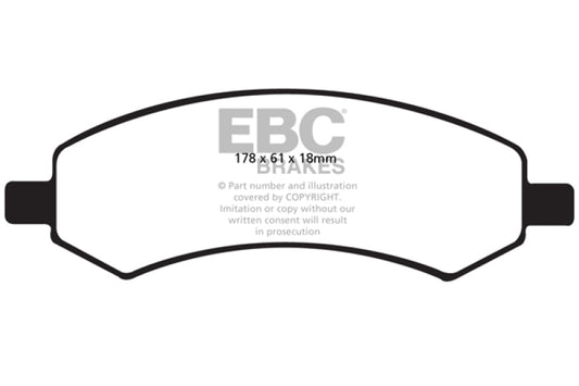 EBC 06-09 Chrysler Aspen 4.7 Extra Duty Front Brake Pads - My Store