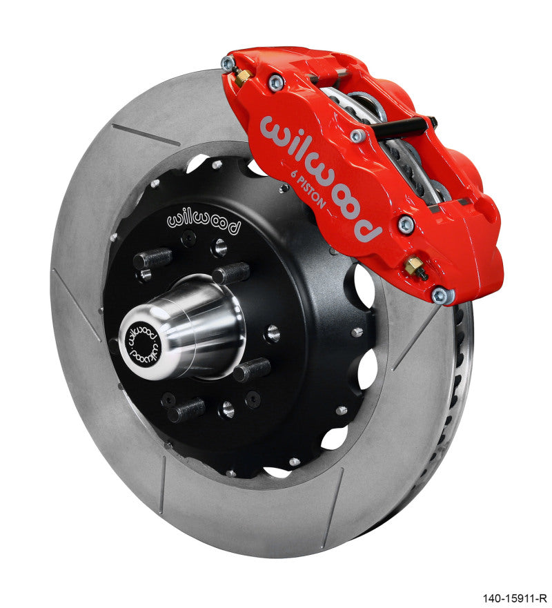Wilwood Narrow Superlite 6R Front Big Brake Kit 14.00in GT competition Series Rotor - Red - My Store