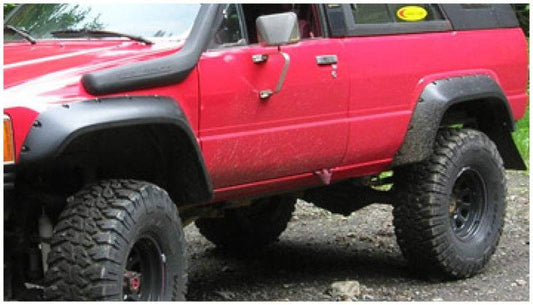 Bushwacker 84-89 Toyota 4Runner Cutout Style Flares 2pc - Black - Mammoth Racing -