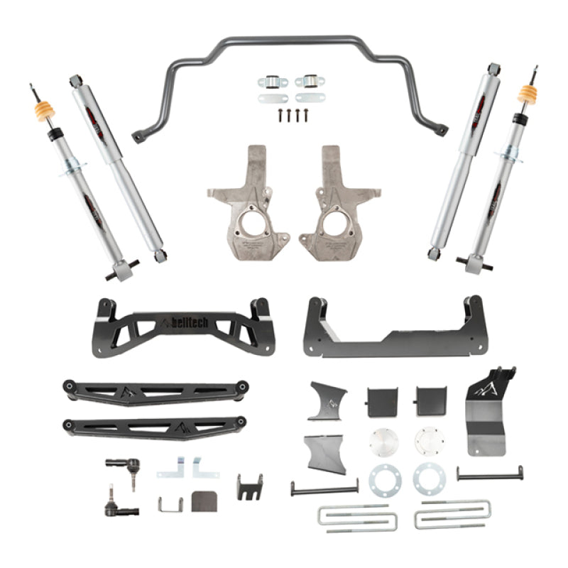 Belltech 16-18 Chevrolet Silverado / GMC Sierra 1500 4WD 7-9in Suspension Lift Kit w/ Shocks - Mammoth Racing -