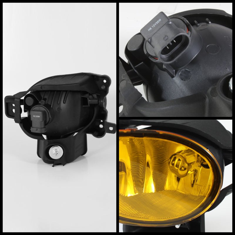 Spyder Acura TL 07-08 OEM Fog Lights wo/Switch Yellow FL-ATL08-Y - Mammoth Racing -