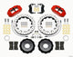 Wilwood Narrow Superlite 6R Front Hat Kit 12.88in Drill Red 2013-Up Ford Focus ST w/ Lines - Mammoth Racing -
