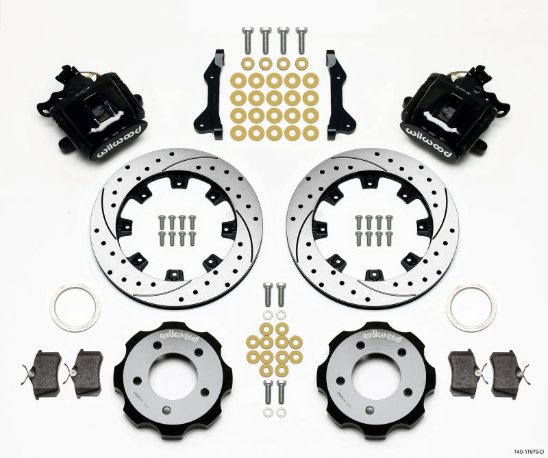 Wilwood Combination Parking Brake Rear Kit 12.19in Drilled 2006-Up Civic / CRZ - Mammoth Racing -