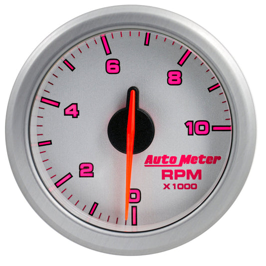 Autometer Airdrive 2-1/6in Tachometer Gauge 0-10k RMP - Silver