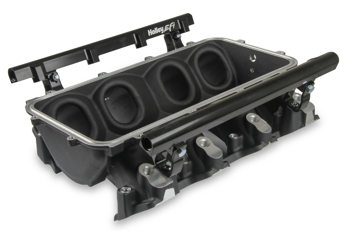 Holley EFI 300-670bk Base Manifold & Rails, Ls3 Lo Ram, Single Injector Top Feed- Black Finish - Mammoth Racing -