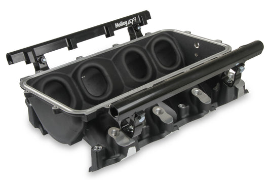 Holley EFI 300-670bk Base Manifold & Rails, Ls3 Lo Ram, Single Injector Top Feed- Black Finish - Mammoth Racing -