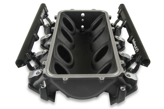 Holley EFI 300-670bk Base Manifold & Rails, Ls3 Lo Ram, Single Injector Top Feed- Black Finish