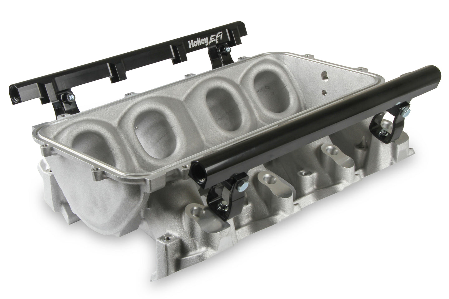 Holley EFI 300-670 Base Manifold & Rails, Ls3 Lo Ram, Single Injector Top Feed- Satin Finish - Mammoth Racing -