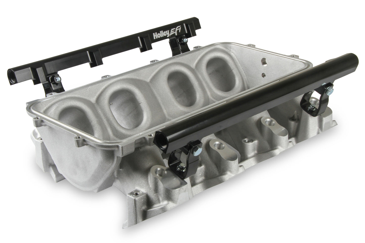 Holley EFI 300-670 Base Manifold & Rails, Ls3 Lo Ram, Single Injector Top Feed- Satin Finish - Mammoth Racing -