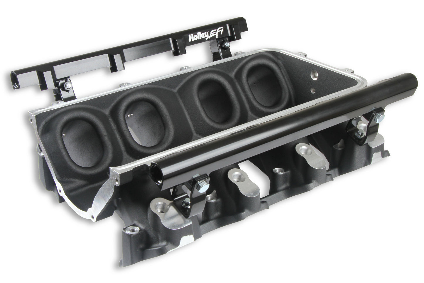 Holley EFI 300-672bk Base Manifold & Rails, Ls3 Lo Ram, Single Injector Front Feed- Black Finish - Mammoth Racing -