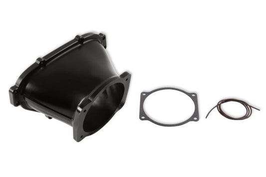 Holley EFI 300-685bk Billet Throttle Body Adapter, Ls3 Lo-Ram 105Mm Front Feed Black Finish - Mammoth Racing -
