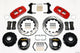 Wilwood Aero4 Rear P-Brake Kit 14.00in Drilled Red Chevy 12 Bolt-Spec 3.15in Brng - Mammoth Racing -