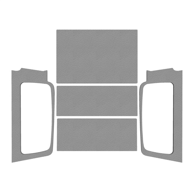 DEI 04-06 Jeep Wrangler LJ Unliminted Leather Look Headliner Complete Kit - Gray - Mammoth Racing -