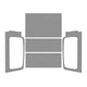 DEI 04-06 Jeep Wrangler LJ Unliminted Leather Look Headliner Complete Kit - Gray - Mammoth Racing -