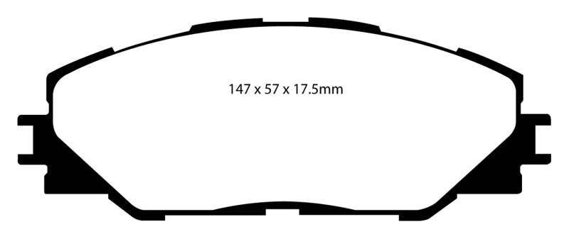 EBC 09-10 Pontiac Vibe 2.4 2WD Redstuff Front Brake Pads - My Store