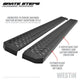 Westin Grate Steps Running Boards 75 in - Textured Black - Mammoth Racing -