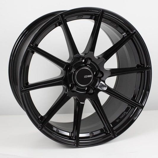 Enkei TS10 17x9 5x114.3 45mm Offset 72.6mm Bore Black Wheel - Mammoth Racing -