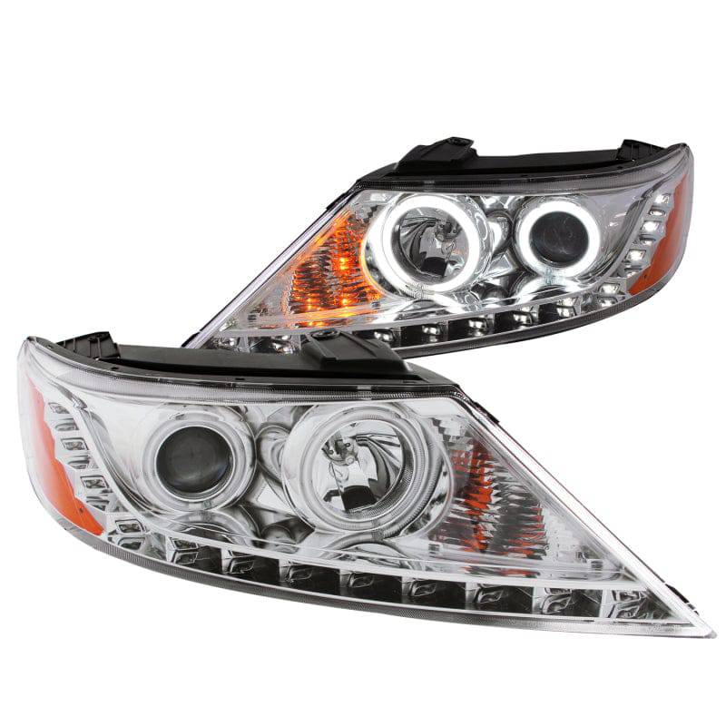 ANZO 2011-2013 Kia Sorento Projector Headlights w/ Halo Chrome (CCFL) - My Store