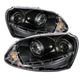 Spyder Volkswagen GTI 06-09/Jetta 06-09 Halogen Model Only - DRL Black PRO-YD-VG06-DRL-BK - Mammoth Racing -