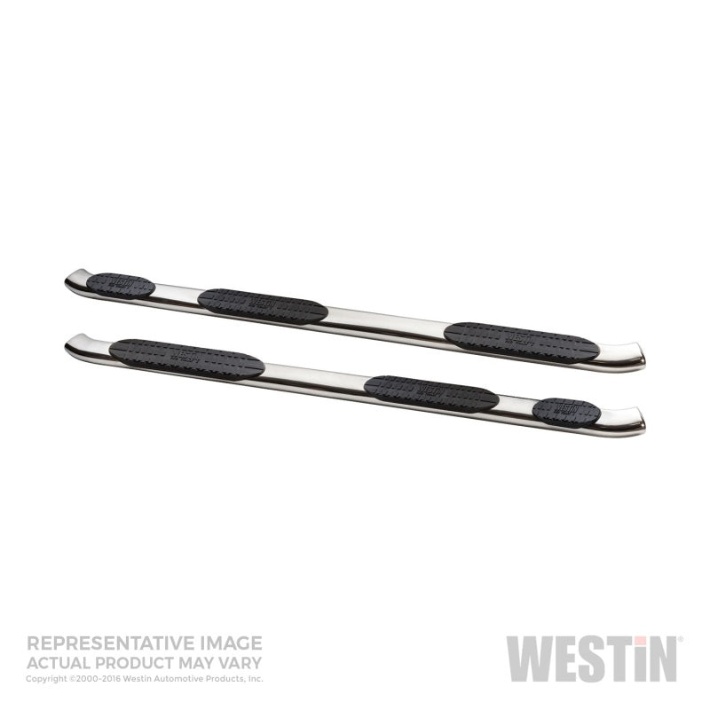 Westin 99-16 Ford F-250/350/450/550 Crew (8 ft) PRO TRAXX 5 WTW Oval Nerf Step Bars - SS - Mammoth Racing -