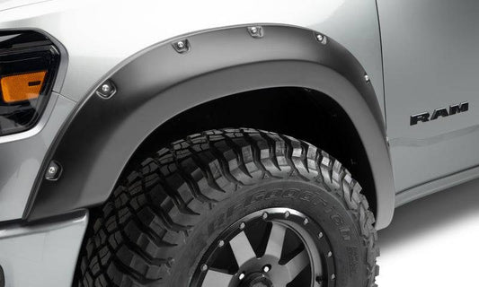 Bushwacker 19-22 Dodge Ram 1500 Pocket Style Front Flares 2pc - Black - Mammoth Racing -