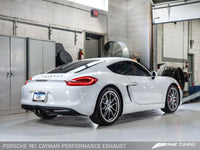 AWE Tuning Porsche 981 Performance Exhaust System - w/Diamond Black Tips - Mammoth Racing -