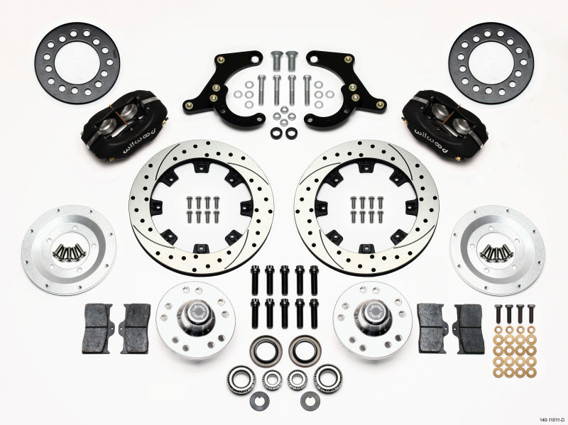 Wilwood Forged Dynalite Front Kit 11.75in Drilled 59-64 Chevy Impala / 63-64 Corvette - Mammoth Racing -