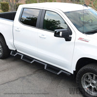 Westin 2019 Chevrolet Silverado/Sierra 1500 (5.5ft) Drop Wheel to Wheel Nerf Step Bars - Txt Black - Mammoth Racing -