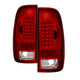 Xtune Ford F150 Styleside 97-03 Super Duty 99-07 LED Tail Lights Red Smoke ALT-ON-FF15097-LED-RC - Mammoth Racing -