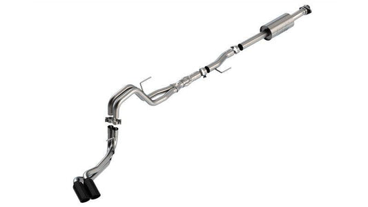 Borla F-150 2021 5.0L 4dr CC SB EC STB Lariat/KR/Platnm/LTD 3/2.25 DSE Cat-Back ATAK Black CHR Tips - Mammoth Racing -