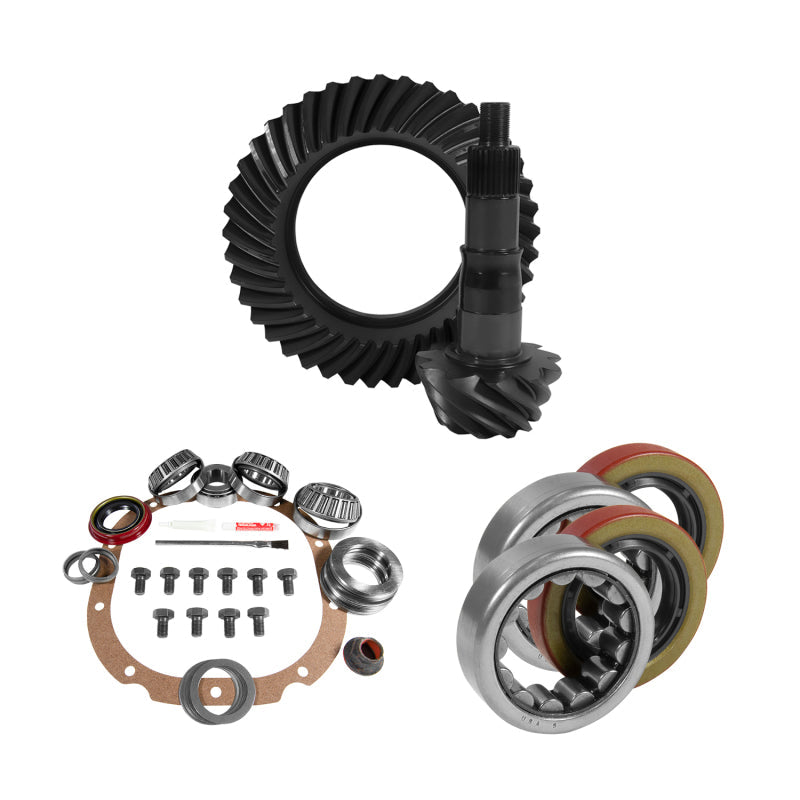 Yukon 8.8in Ford 4.11 Rear Ring & Pinion Install Kit 2.25in OD Axle Bearings and Seals - My Store