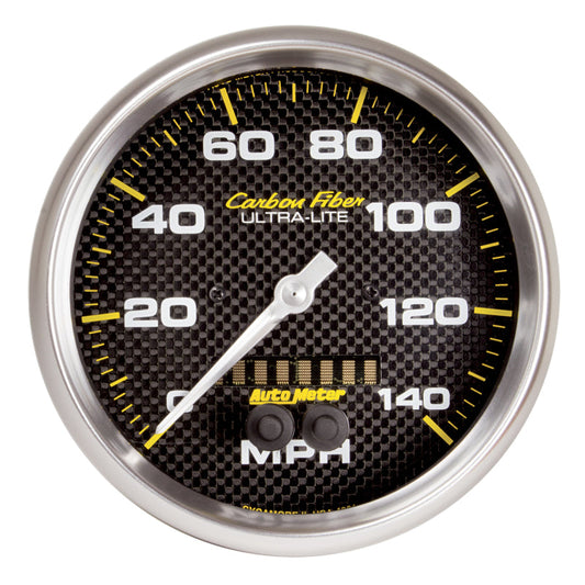 Autometer Ultra-Lite Carbon Fiber 5in 140 MPH In-Dash Full Sweep GPS Speedometer - My Store