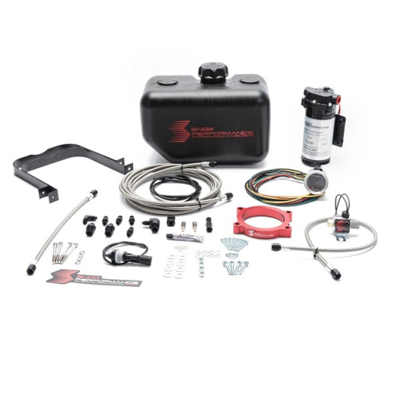 Snow Performance 10-15 Camaro Stg 2 Boost Cooler F/I Water Injection Kit (SS Braided Line & 4AN) - My Store