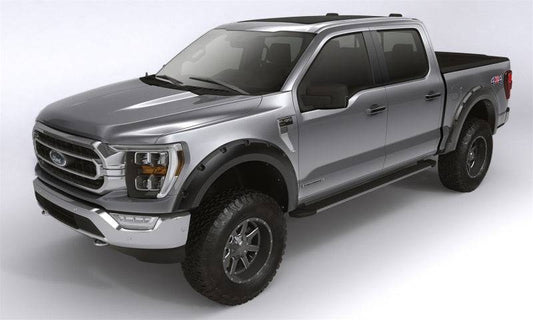 Bushwacker 99-07 Ford F-250 / F-350 Super Duty (Excl. Dually) Forge Style Flares 4pc - Black - Mammoth Racing -
