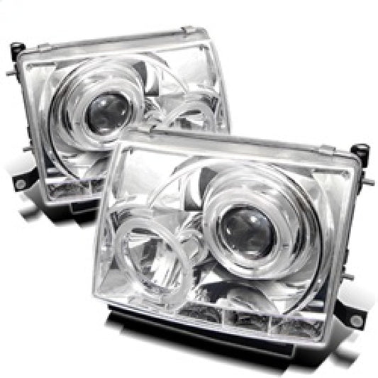 Spyder Toyota Tacoma 97-00 Projector Headlights LED Halo LED Chrome High H1 Low H1 PRO-YD-TT97-HL-C - Mammoth Racing -