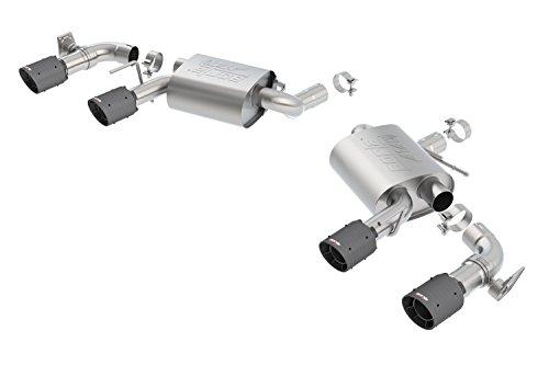 Borla 11925CFBA ATAK Axle-Back Exhaust System 2.75 in. Into Muffler Dual 2.5 in. Out Incl. Mufflers/Tailpipes/Clamps - My Store