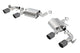 Borla 11925CFBA ATAK Axle-Back Exhaust System 2.75 in. Into Muffler Dual 2.5 in. Out Incl. Mufflers/Tailpipes/Clamps - My Store