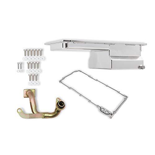 Weiand 5044wnd Silver Front Sump Oil Pan Kit for GM LS Engines - My Store