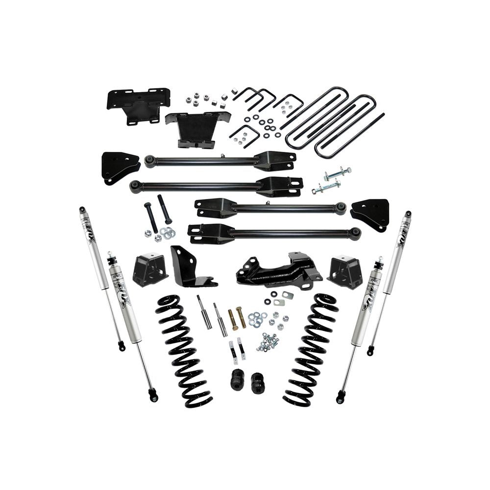 Superlift 05-07 Ford F-250 SuperDuty 4WD Diesel 4in Lift Kit w/ A 4 Link Conversion/Fox 2.0 Shocks - Mammoth Racing -