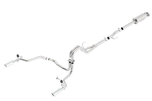 BORLA 140616 ATAK Cat-Back Exhaust System (Single Split Rear Exit) - My Store