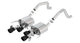 Borla 11903CB ATAK Axle-Back Exhaust System Rolled Angle-Cut Black Ceramic Tip Dual Mode Exhaust Quad Center Rear Exit ATAK Axle-Back Exhaust System - My Store