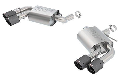 Borla 11920CFBA S-Type Axle-Back Exhaust System Mufflers/Tailpipes/Clamps Black Round Tips Dual Split Rear Exit S-Type Axle-Back Exhaust System - My Store