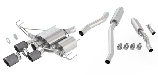 Borla 17-18 Honda Civic Type R 2.0L 2.75in Atak Adjustable Catback Exhaust (Carbon Fiber Black Tip) - Mammoth Racing -