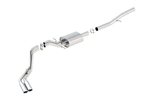 BORLA 140576 S-Type Cat-Back Exhaust System with Truck Side Exit for Chevrolet Silverado/GMC Sierra 1500 - My Store