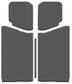 DEI 2019+ Jeep Wrangler JL 2DR Leather Look Headliner - Gray (5 Pc) - Mammoth Racing -